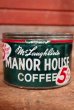 画像1: dp-200301-14 MANOR HOUSE COFFEE / Vintage Tin Can (1)