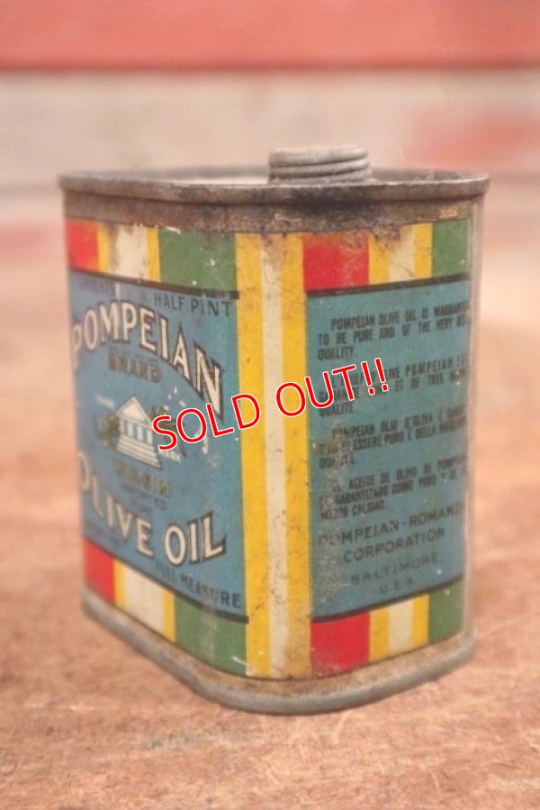 画像2: dp-200301-16 POMPEIAN / Vintage OLIVE OIL Can