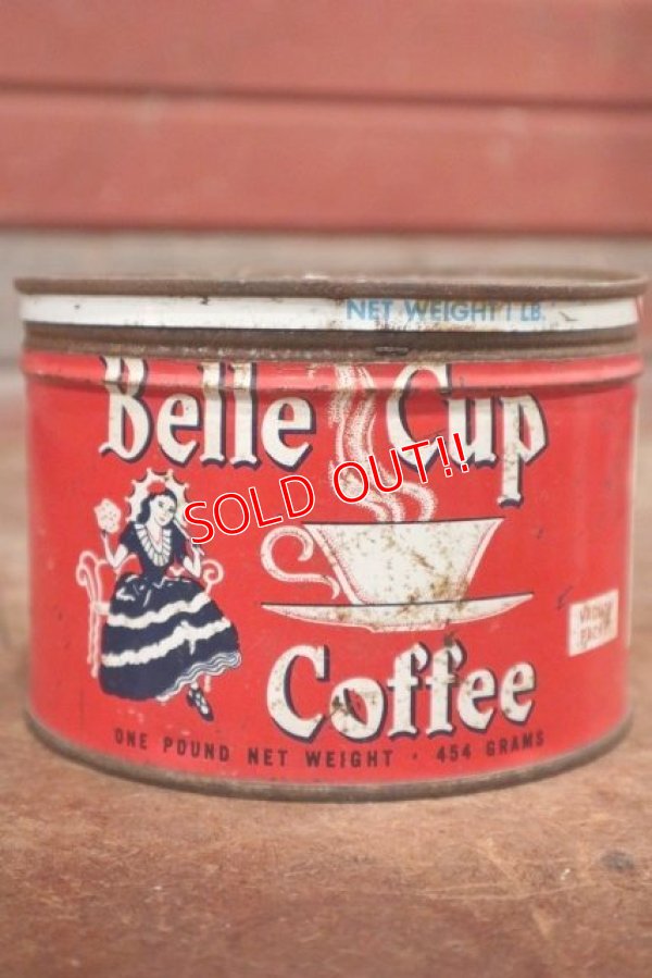 画像1: dp-200301-13 BELL CUP Coffee / Vintage Tin Can
