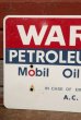 画像2: dp-200301-49 Mobil Oil Corporation / WARNING Sign (2)