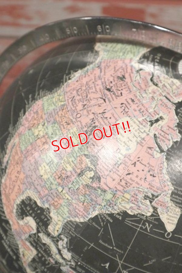 画像3: dp-200301-43 1970's Black Ocean Globe