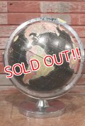 dp-200301-43 1970's Black Ocean Globe