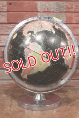 dp-200301-43 1970's Black Ocean Globe