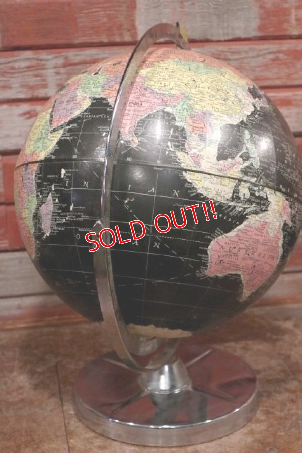 画像6: dp-200301-43 1970's Black Ocean Globe