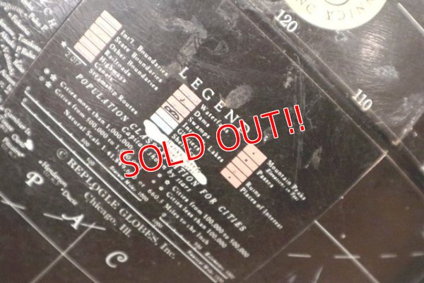 画像8: dp-200301-43 1970's Black Ocean Globe