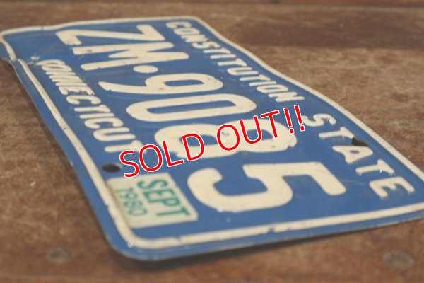 画像5: dp-200301-53 License Plate / 1980's CONNECTICUT