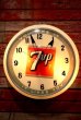 画像1: dp-200301-61 7up / 1950's-1960's Light-Up Clock (1)
