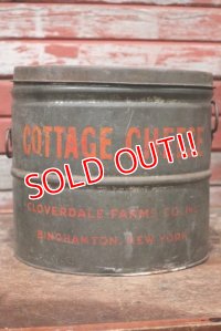 dp-200401-07 CLOVERDALE-FARM CO.,INC / Vintage Cottage Cheese Can
