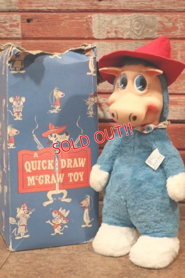 画像1: ct-200403-01 Quick Draw McGraw / Knickerbocker 1950's Rubber Face Doll