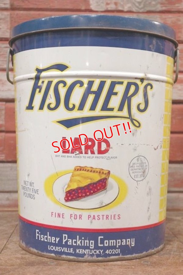 画像1: dp-200403-24 FISCHER'S / Vintage Lard Can