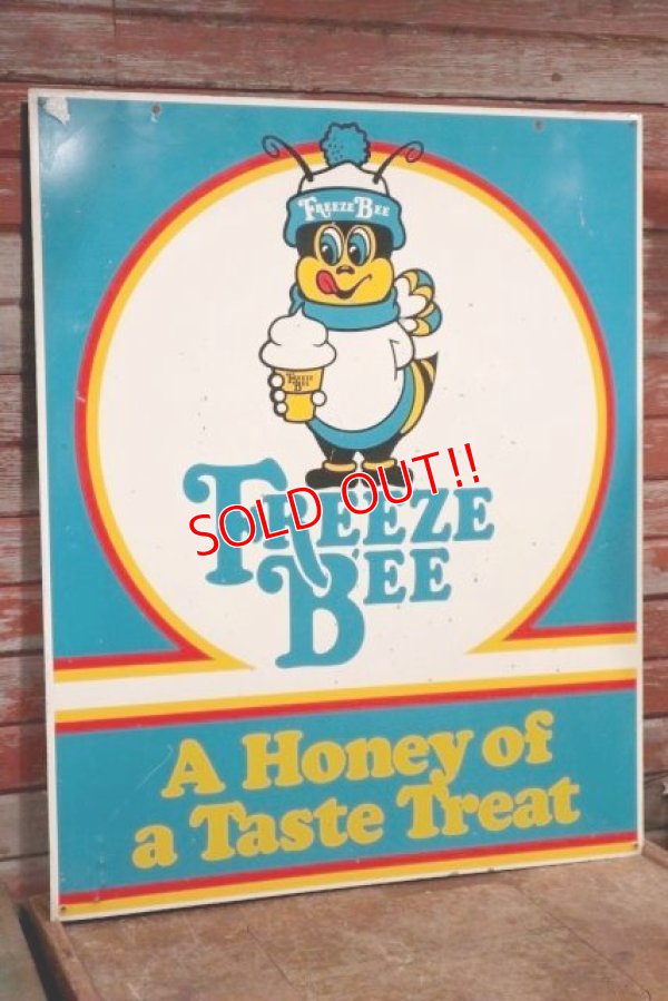 画像3: dp-200301-01 Freeze Bee / Vintage Double Sided Sign