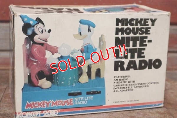 画像9: ct-200401-22 Mickey Mouse & Donald Duck / 1970's Nite-Lite Radio