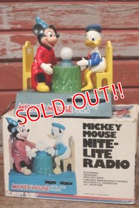 ct-200401-22 Mickey Mouse & Donald Duck / 1970's Nite-Lite Radio
