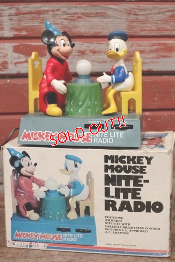 画像1: ct-200401-22 Mickey Mouse & Donald Duck / 1970's Nite-Lite Radio
