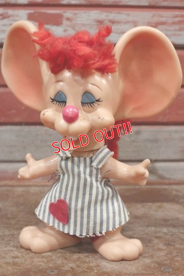 画像1: ct-200403-67 ROYALTY Industries / 1970's Roy Des of Fla Mouse Coin Bank "Rosy"