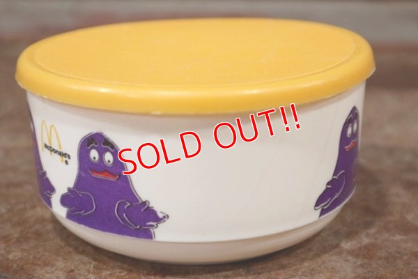 画像4: ct-200403-56 McDonald's / Grimace 1980's Plastic Bowl