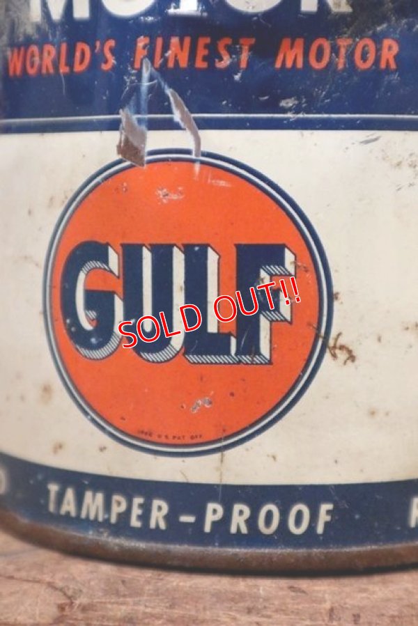 画像2: dp-200403-16 GULF / 1940's-1950's Gulfpride 1QT Motor Oil Can