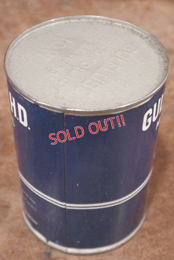 画像5: dp-200403-17 GULF / 1940's-1950's GULFLUBE H.D. 1QT Motor Oil Can