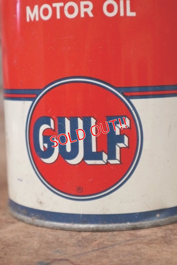 画像2: dp-200403-18 GULF / 1960's GULF SUPREME 1QT Motor Oil Can