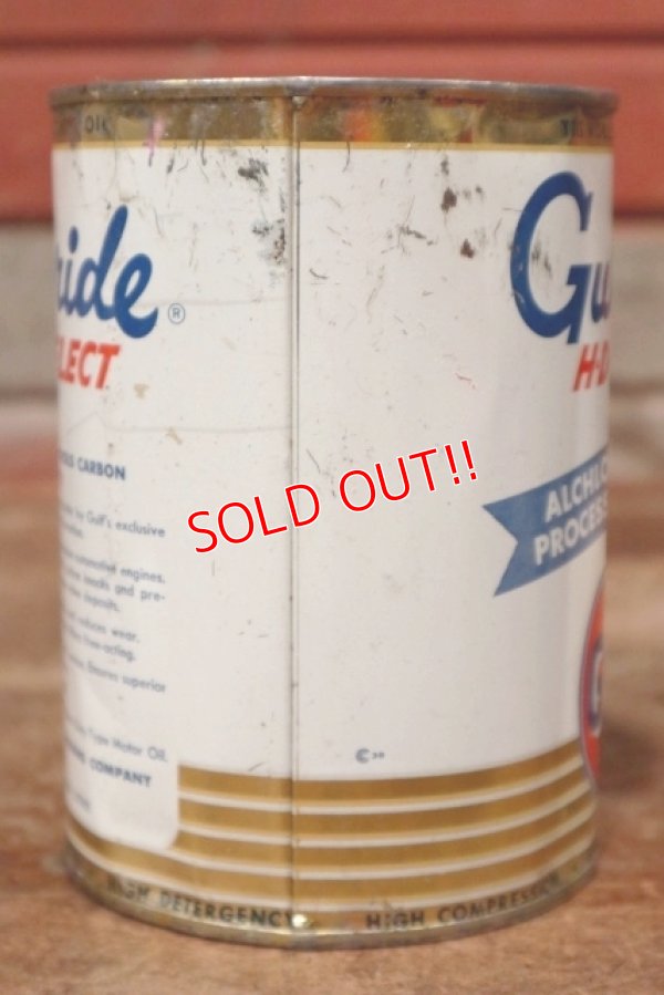 画像4: dp-200403-19 GULF / 1960's Gulfpride 1QT Motor Oil Can