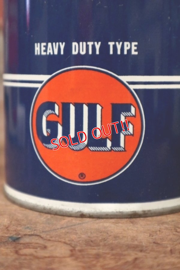 画像2: dp-200403-17 GULF / 1940's-1950's GULFLUBE H.D. 1QT Motor Oil Can