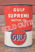 dp-200403-18 GULF / 1960's GULF SUPREME 1QT Motor Oil Can
