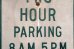 画像3: dp-200403-06 Road Sign "TWO HOUR PARKING"