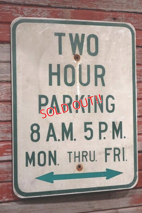 画像1: dp-200403-06 Road Sign "TWO HOUR PARKING"