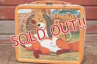 ct-200403-22 the Fox and the Hound / ALADDIN 1980's Metal Lunchbox