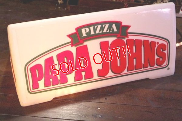 画像1: dp-200403-14 PAPA JOHN'S / Delivery Car Sign