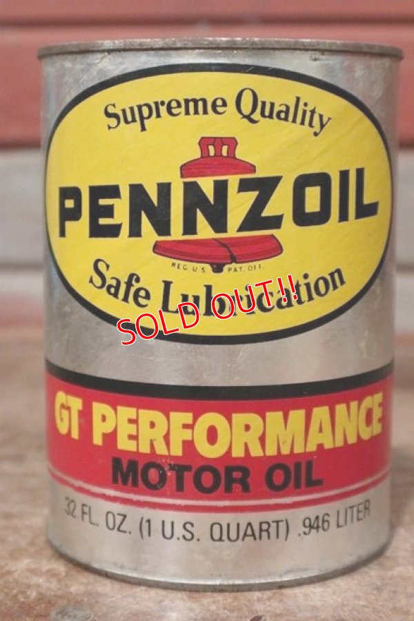 画像1: dp-200415-13 PENNZOIL / GT PERFORMANCE 1QT Motor Oil Can 