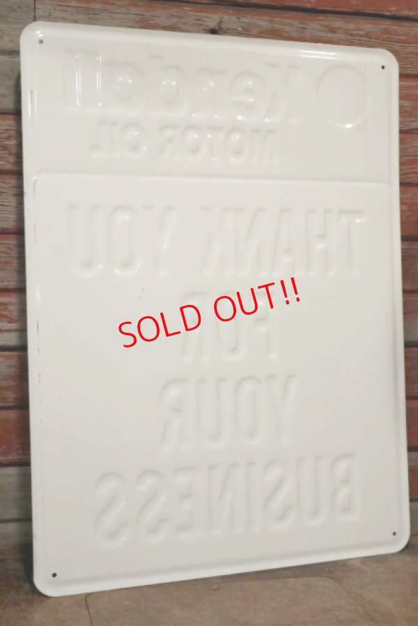 画像7: dp-200415-05 Kendall / 1980's "THANK YOU FOR YOUR BUSINESS" Sign