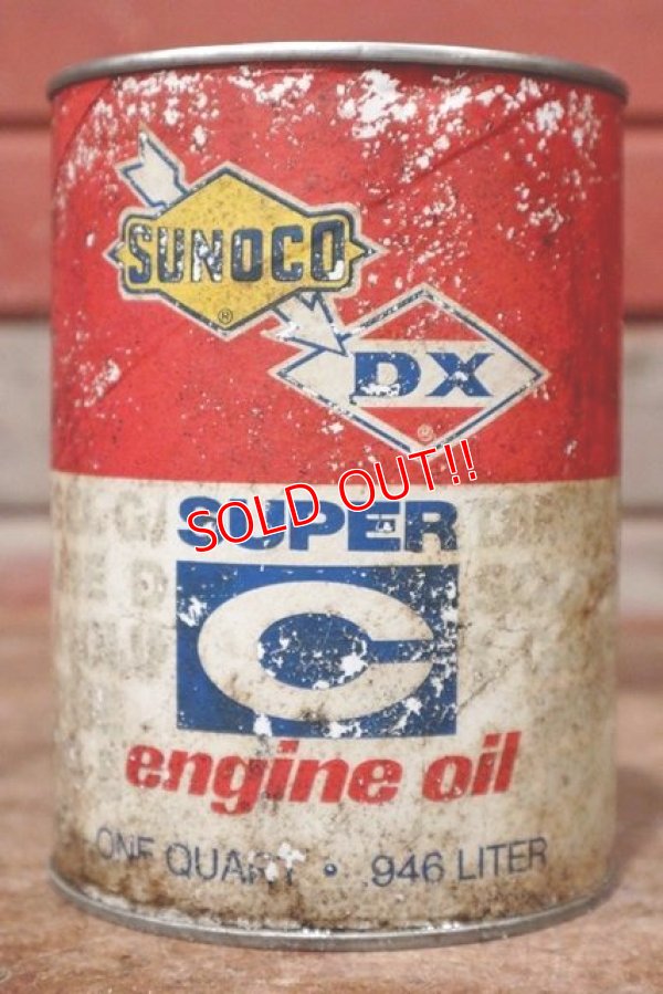 画像1: dp-200415-16 SUNOCO × DX / 1QT Motor Oil Can 