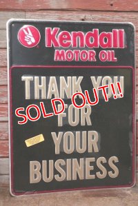 dp-200415-05 Kendall / 1980's "THANK YOU FOR YOUR BUSINESS" Sign