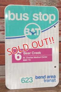 dp-200415-02 Road Sign "bend area transit bus stop"