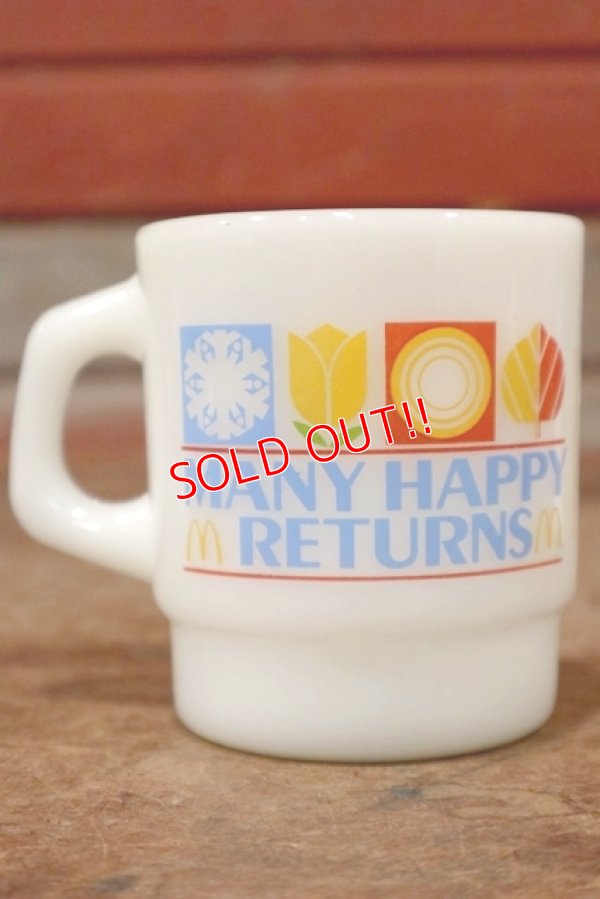 画像1: kt-200501-03 McDonald's / Many Happy Returns 1970's-1980's Anchor Hocking Mug