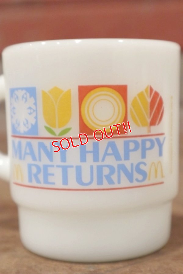画像2: kt-200501-03 McDonald's / Many Happy Returns 1970's-1980's Anchor Hocking Mug
