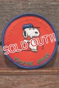 ct-200501-01 Snoopy / 1970's Patch "GOLF YOU'RE AWAY" 