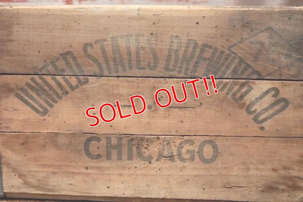 画像2: dp-200501-05 UNITED STATES BREWING CO. CHICAGO / Vintage Wood Box