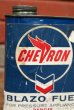 画像2: dp-200501-29 Chevron / 1950's〜BLAZO FUEL Oil Can (2)