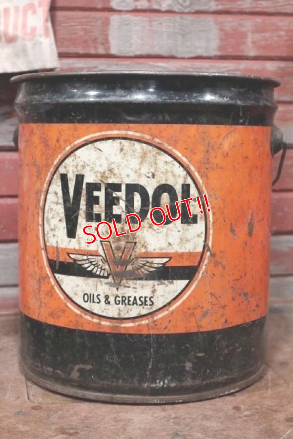 画像1: dp-200510-01 VEEDOL / 1950's 5 Gallons Oil Can