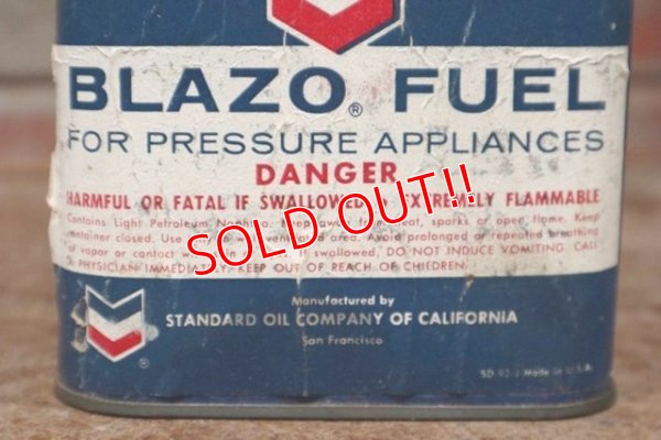 画像3: dp-200501-29 Chevron / 1950's〜BLAZO FUEL Oil Can