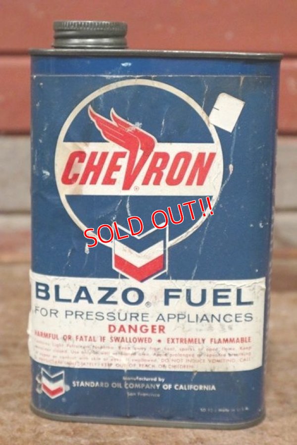 画像1: dp-200501-29 Chevron / 1950's〜BLAZO FUEL Oil Can