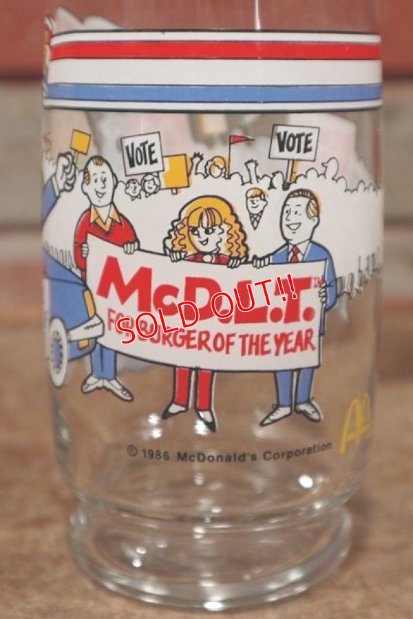 画像4: gs-200501-03 McDonald's / Mc Vote '86 “McD.L.T.” Glass