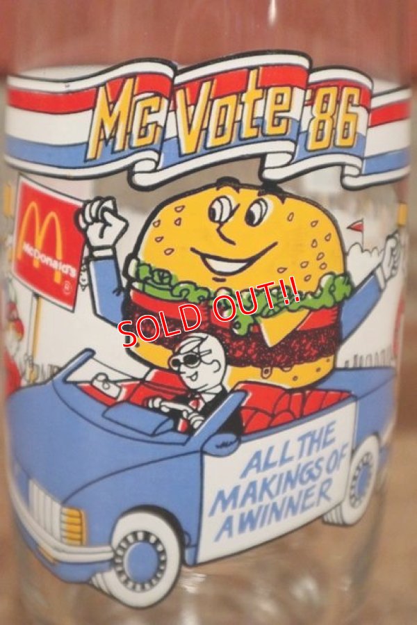 画像2: gs-200501-03 McDonald's / Mc Vote '86 “McD.L.T.” Glass