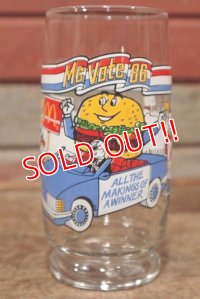 gs-200501-03 McDonald's / Mc Vote '86 “McD.L.T.” Glass