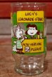 画像1: gs-200501-12 PEANUTS / Anchor Hocking 170's Glass "Lucy's Lemonade Stand" (1)