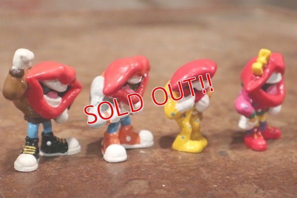 画像6: ct-200501-20 General Foods / Tang Lips 1980's PVC Figure set of 4