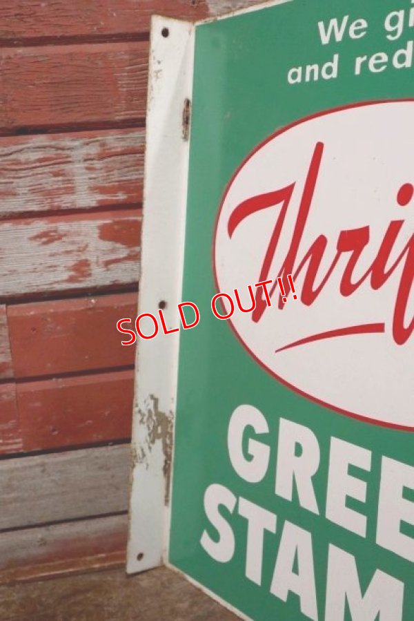 画像4: dp-200510-07 Thrifty Green Stamp / 1960's W-side Metal Sign