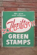 dp-200510-07 Thrifty Green Stamp / 1960's W-side Metal Sign